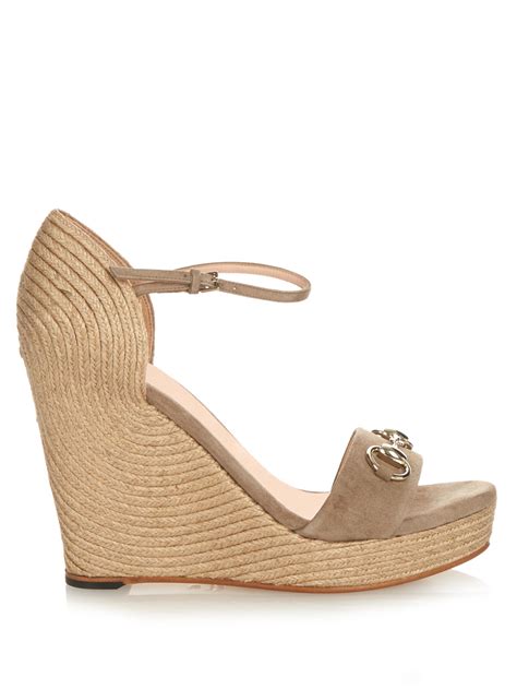 Gucci wedge sandals on sale